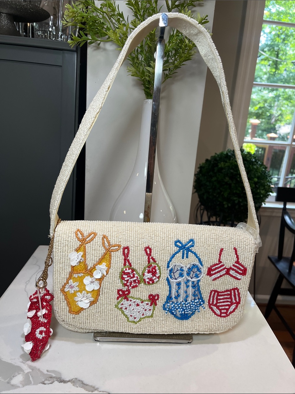 Handcrafted In India | Beaded Pretty Swimsuit Shoulder Bag 👙